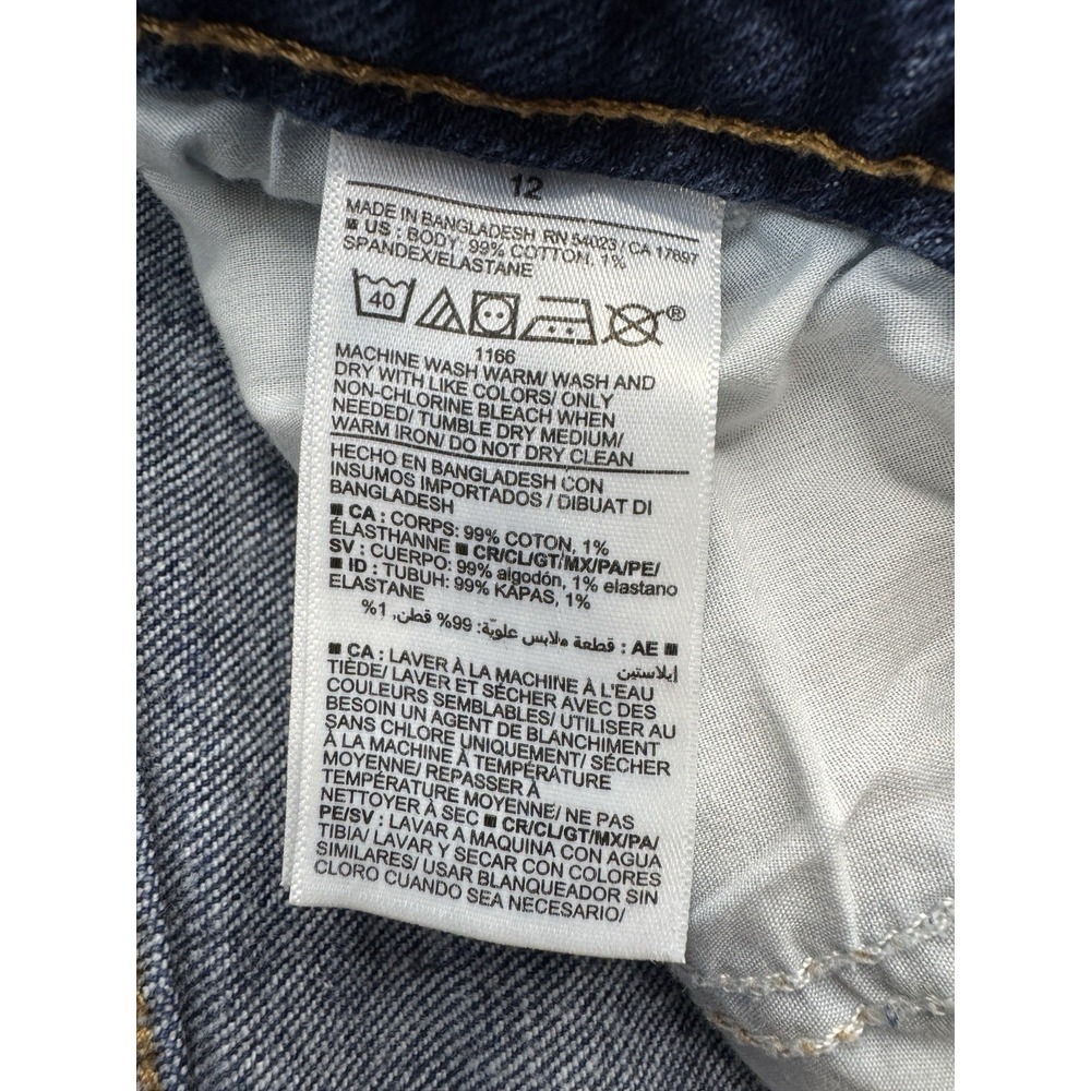 Old Navy Women's Extra High Rise Wide Leg Jeans 12 Dark Wash - Picture 8 of 11